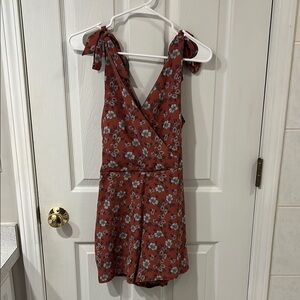 Floral Sleeveless Romper